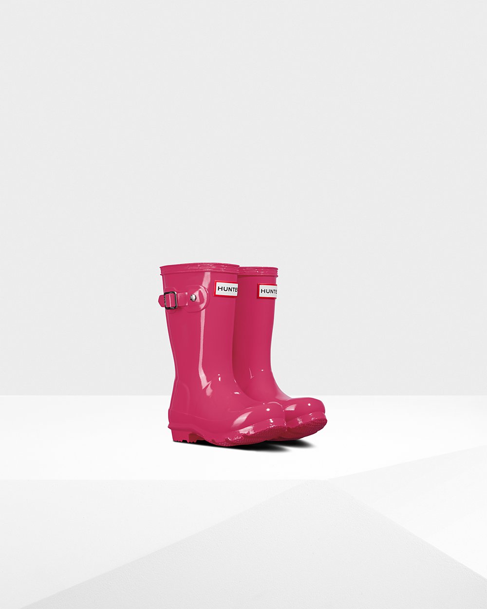 Kids Rain Boots - Hunter Original Little Gloss (63CGMHAPW) - Light Pink